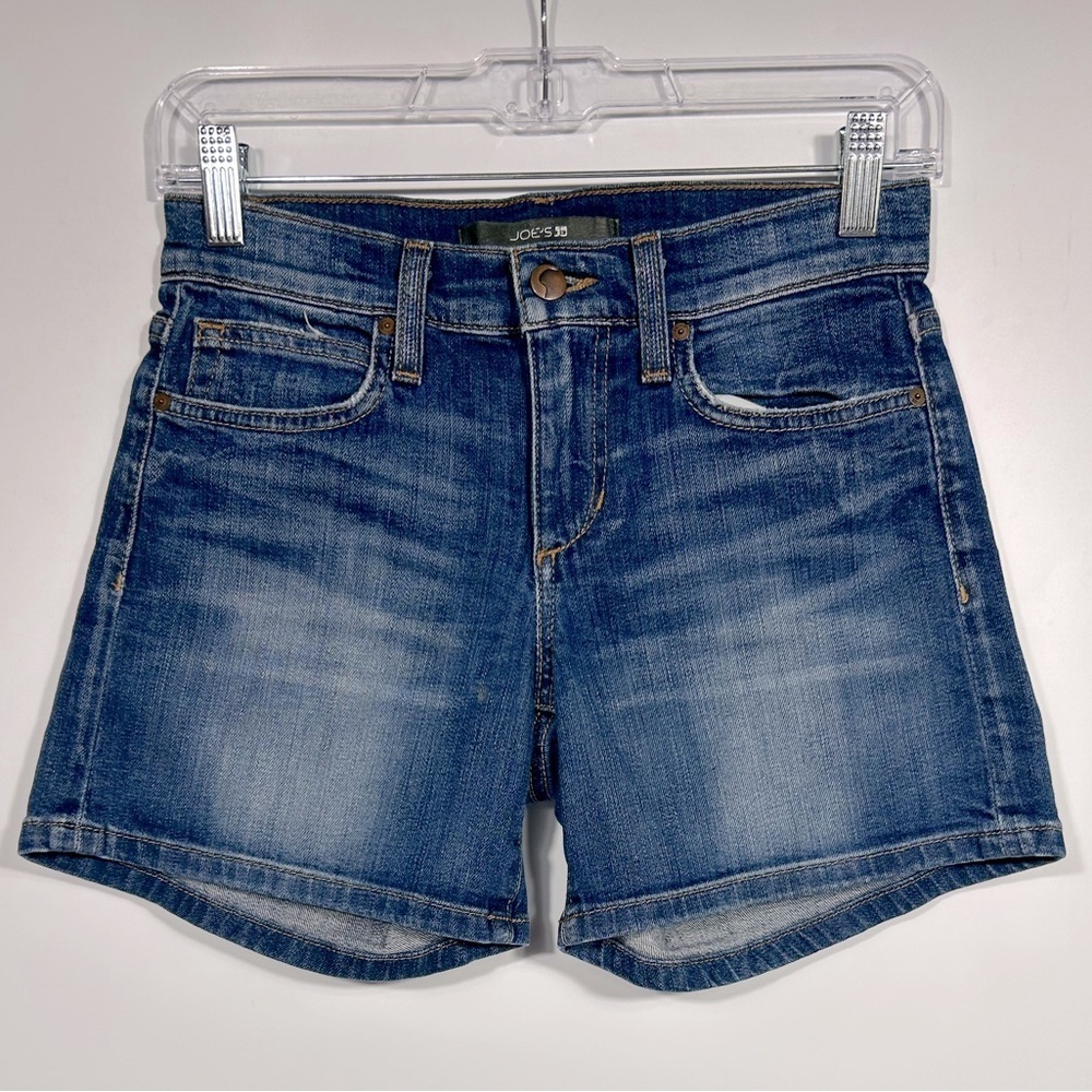 Joe’s Jeans Melodie Jean Shorts Size 24 Medium Wash Cotton Blend